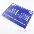 Geantă cu fermoar din polietilenă cu imprimare logo personalizat